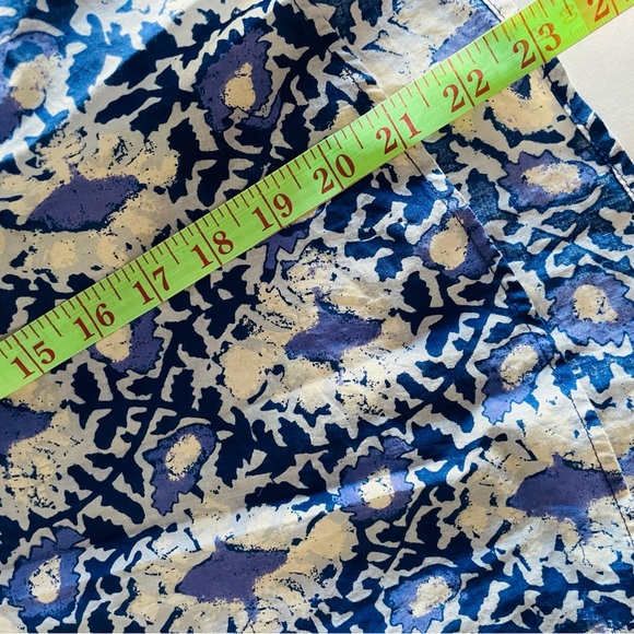 Free People Willow Printed Blouse in Blue Batik Combo - Picture 12 of 15